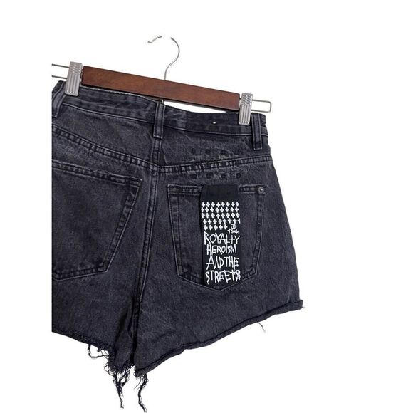 Ksubi Hi Line Short Washed Black Womans 24 - Picture 3 of 9
